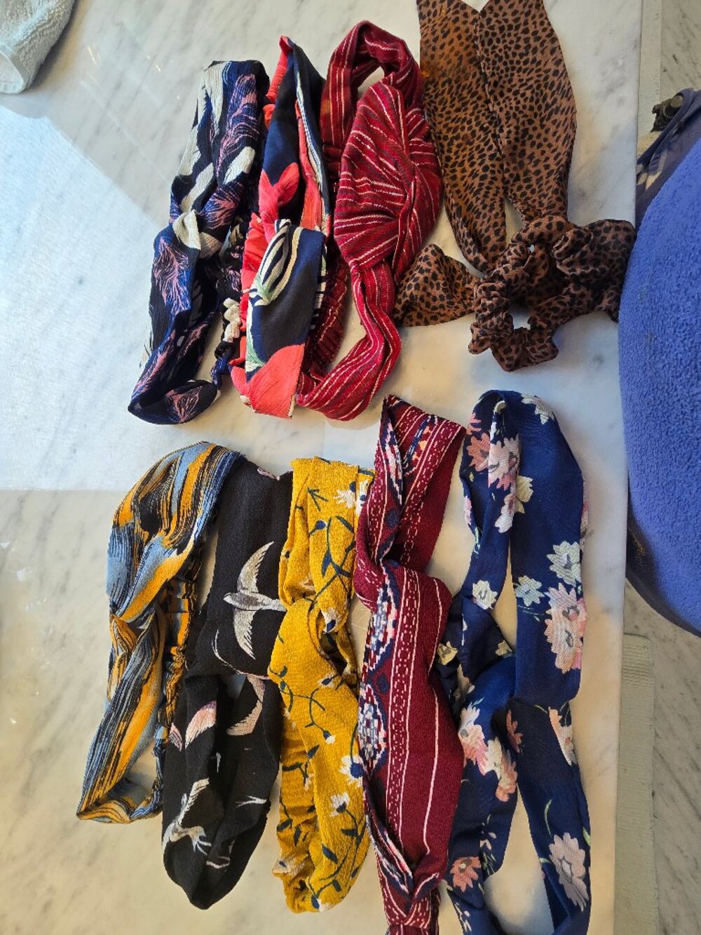New without tags 8 headbands, 1 scrunchie